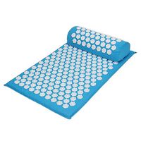 vivaBKK Acupressure Mat and Pillow Set Lotus Spike Full Body Massager Yoga Mat Cushion Relieves Stress, Back, Neck, Muscle Pain Relief Relaxation