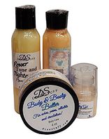 Natural Toning, Slimming and Pain Kit for Women, 4 Fabulous Products, Power Tighten and Tone, Body and Booty Butter, Slimming Gel and Muscle Rub By Diva Stuff