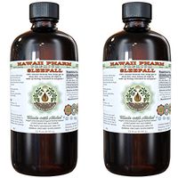 SLEEPALL - Non-Alcohol HawaiiPharm's Fast Acting Liquid Sleep Aid Natural Premium Herbal Extract Sleep Support Much More Powerful Than a Capsules or Tablets 2x32 oz