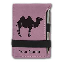 Mini Notepad, Camel, Personalized Engraving Included (Pink)