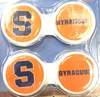 California Accessories Syracuse Orange Contact Lens Case 2 Pack