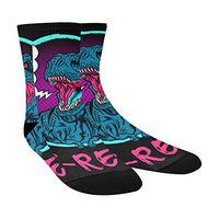 Silly Meow Dinosaur Custom Crew Socks Unisex Outdoor Casual Socks Adult Polyester Socks