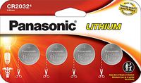 Panasonic CR2032 3.0 Volt Long Lasting Lithium Coin Cell Batteries in Child Resistant, Standards Based Packaging, 4 Pack