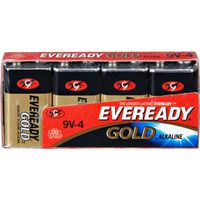 EVEREADY Gold Alkaline Batteries, 9V, 4/pack (Case of 6)