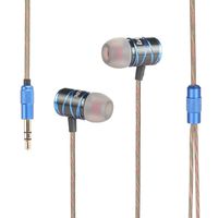 i.VALUX Hybrid Dynamic Balanced Armature (BA) Dual-Driver in Ear Monitors IEMS HI-FI Headphones Earphones Earbuds Headset, Blue