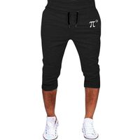 ASOBIMONO Mens Joggers Pants Sport Shorts Slim Fit Athletic Gym Workout Sweatpants Elastic Waist with Pockets Black