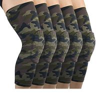 1 Pair Camouflage Honeycomb Knee Pads Compression Knee Brace Anti-shock for Soccer, Basketball, Skiing, Hockey, Running, Training, Fitness