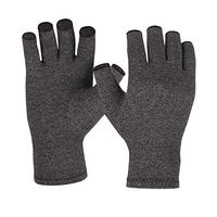 Compression Arthritis Gloves for Men Women Hand Gloves Relieve Rheumatoid & Osteoarthritis Pain, Carpal Tunnel Aches (Gray, Large)