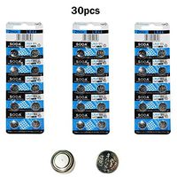 DoDoLightness Battery Alkaline LR44 AG13 Button Cell Batteries 1.5V Button Battery 30PCS