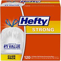 Hefty Strong Kitchen Trash Bags 13 Gallon Garbage Bags 120 Count