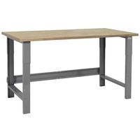 BenchPro Table & Workbench With 1" Solid Maple Oiled Butcher Block Top 24" W x 60" L x 30" H