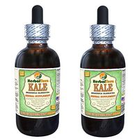 Kale, Red Spiderling (Brassica Oleracea) Dried Leaf Alcohol-Free Liquid Extract (Brand Name: HerbalTerra, Proudly Made in USA) 2x4 oz