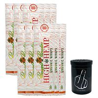 Herb Airtight Container Fresh Kettle with Organic Pineapple Paradise Hemp Wraps Vegan Non-GMO 10 Count DC Crafts Nation - Middle Finger