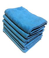 [36 Pack] Microfiber Cleaning Cloths - 100% Microfiber - Blue Color - Reusable, Washable, and Eco-Friendly! (36)