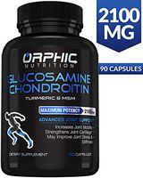 Glucosamine Chondroitin - Turmeric & MSM 2100MG Anti Inflammatory Joint Support Supplements for Pain Relief Joint Cartilage Health - Stiffness & Arthritis Relief for Men, Women - Increases Mobility