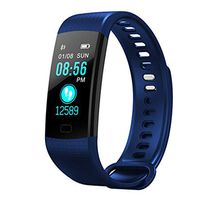 Morenitor Y5 Smart Bracelet, Heart Rate Monitor Tracker Bluetooth Sport Watch Sleep Monitor Smartwatch for Android 5.1 or Above and iOS 8.0 (Dark Blue)