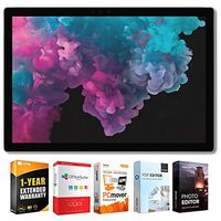 Microsoft KJW-00001 Surface Pro 6 12.3" Intel i7-8650U 16GB/1TB Convertible Laptop + Elite Suite 17 Software Bundle (Office Suite Pro, Photo Editor, PDF Editor, PCmover Pro) + 1 Year Extended Warranty