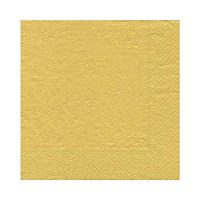 Caspari Solid Paper Luncheon Napkins in Gold, 20 Per Package