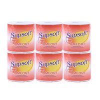 HCDjgh White Silky & Smooth Soft Professional Premium 3-Ply Toilet Paper, Home Kitchen 100% Natural Wood Pulp Toilet Tissue, Soft, Strong and Highly Absorbent Hand Towels for Daily Use (6pcs-White)