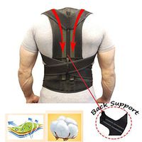 Back Support Belts Back Brace Posture Corrector for Upper Back Pain Relief, Fully Adjustable Improves Posture and Provides Lumbar Support For Lower and Upper Back Pain Men and Women-XXL