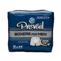 Prevail Maximum Absorbency Incontinence Boxers for Men, Small/Medium, 12-Count