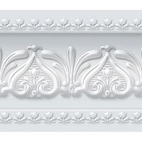 Royal Tulip Peel and Stick Wall Border Easy to Apply (Neutral Gray)