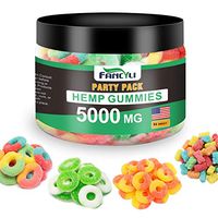 Party Pack Hemp Gummies Fancyli 5000mg Stress Anxiety Relief Made in USA Natural Safe Oil Gummies Mood Enhancer Immune Support 60Sweet 12OZ