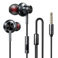 Wired Headphones Livetol 3.5MM Metal in-Ear Earphones HiFi Stereo Earbuds Headphone with Microphone for iPhone 6/6s Plus/5s/SE, Galaxy, Android Smartphones, Tablets(Metal Gray)