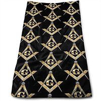 AZOULA Masonic Square Face Hand Towels Microfiber Sport Towels for Sports, Hair Care, Cosmetology, Cleaning, Furniture Makeup Removing Cloths Fast Drying 27.5 X 12 Inch.