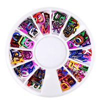 Nail Art Tool,Putars Fashion Diamonds Dazzling Tips Nail Sticker Sequins Colorful Nail Art Decoration Multicolor