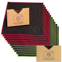 Clean & Clear Microfiber Extra Large [100 Pack] Ultra Premium Quality Lens Cleaning Cloths - Camera Lens, Glasses, Screens, and All Lens.