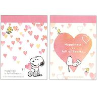 Peanuts Snoopy & Woodstock Design Mini Memo Note Pad Set of 2 A