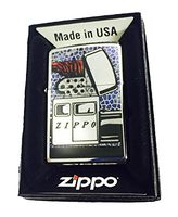 Zippo Custom Lighter - Vintage Zippo Car Fusion Design High Polish Chrome