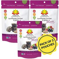 Amrita Foods - Top 9 Allergy Free, Sunflower Butter and Jelly High Protein Bites, Non-GMO
