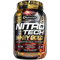 MuscleTech Nitrotech Whey Gold/Isolate/Peptides, Dulce De Leche, 40 Ounce