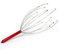 Voberry® 1PC Head Hair Held Scalp Neck Octopus Equipment Stress Release Relax Massager (Red)