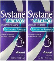 Systane Balance Lubricant Eye Drops, Restorative Formula (10 mL (2 Separate Bottles))