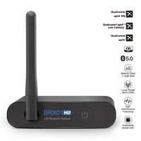 AKSONIC aptX HD 100 Feet Bluetooth Stereo Receiver, Built-in Amplifier Antenna with Extra Coverage, Wireless Audio Adapter DAC Receiver for Stereo Speaker, Support RCA to 3.5mm, Optical Connection