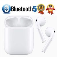 Bluetooth Headset, in-Ear Bluetooth 5.0 Headphones Stereo Noise Cancelling Headphones Sports Wireless Earbuds with Portable Charging Case and Built-in Microphonefor Apple Airpod Android iPhone