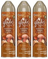 Glade Air Freshener Spray - Nutcracker Delight - Net Wt. 8 OZ (227 g) Per Can - Pack of 3 Cans
