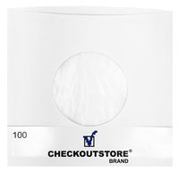 CheckOutStore (200) Paper Record Inner Sleeves with Hole for 7" Vinyl 45 RPM Records (Polylined)