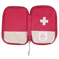 laize Mini Red First Aid Emergency Survival Kit for Home Portable Medical Bag Emergency Survival Storage Bag for Camping