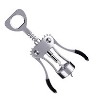 Multifunctional Corkscrew Wine Opener - All-in-One Bottle Opener for Kitchen Restaurant Bars-Silver