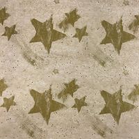 Black Cat Avenue 20"x30" Christmas Printed Tissue Paper for Gift Wrapping, 20 Sheets, Gold Stars