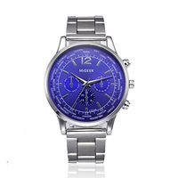 Fxbar,Mens Business Wristwatch Stainless Steel Alloy Strap Analog Wrist Watch Luxury Design Dress Watch(A)