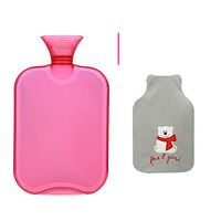 Hot water bottle Hot water bottle red Children hot water bottle Hot water bottle pvc Hot water bottle explosion-proof.8l-redJ