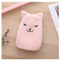 WYQWANLJX Hot Water Bottle Rubber Hot Water Bottle Bag Bow Tie Warm Relaxing Heat,Cold Therapy 500ML,Cat Hot Water Bottle,Pink