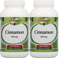 Vitacost Cinnamon - 500 Mg - 2 Bottles 240 Capsules (480 Total)