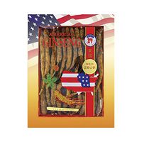 Hsu's Ginseng SKU 0302-4 | Wild Long Medium | Wild American Ginseng | 许氏花旗参正野山參長型中號 | 4 oz Box, 西洋参, 野山參