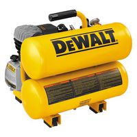 DEWALT Air Compressor, Twin Stack, 4 Gallon, 125 PSI Max (D55153)